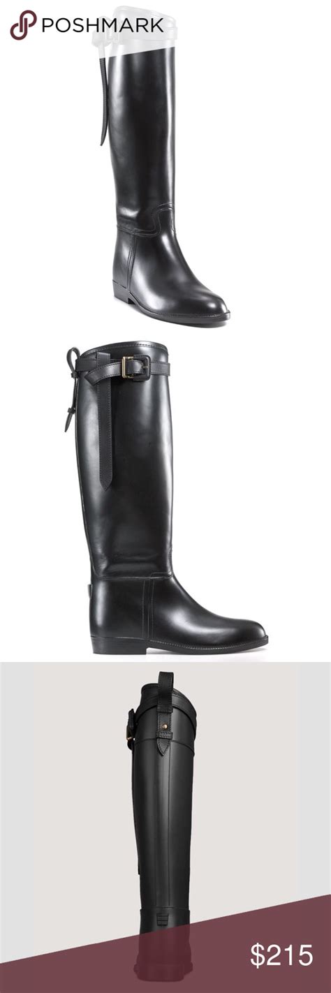 boots burberry sale|burberry flat riding rain boots.